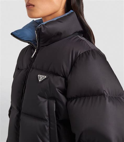 prada down jacket replica|Prada re nylon puffer jacket.